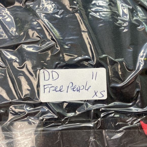 Free People Field Of Butterflies Tunic Top XS Womens Black Swing Flowy Oversized - Picture 12 of 12